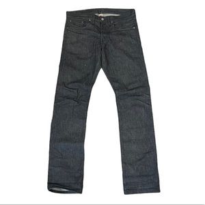 RRL Mens Grey Slim Fit Selvedge Denim Jeans